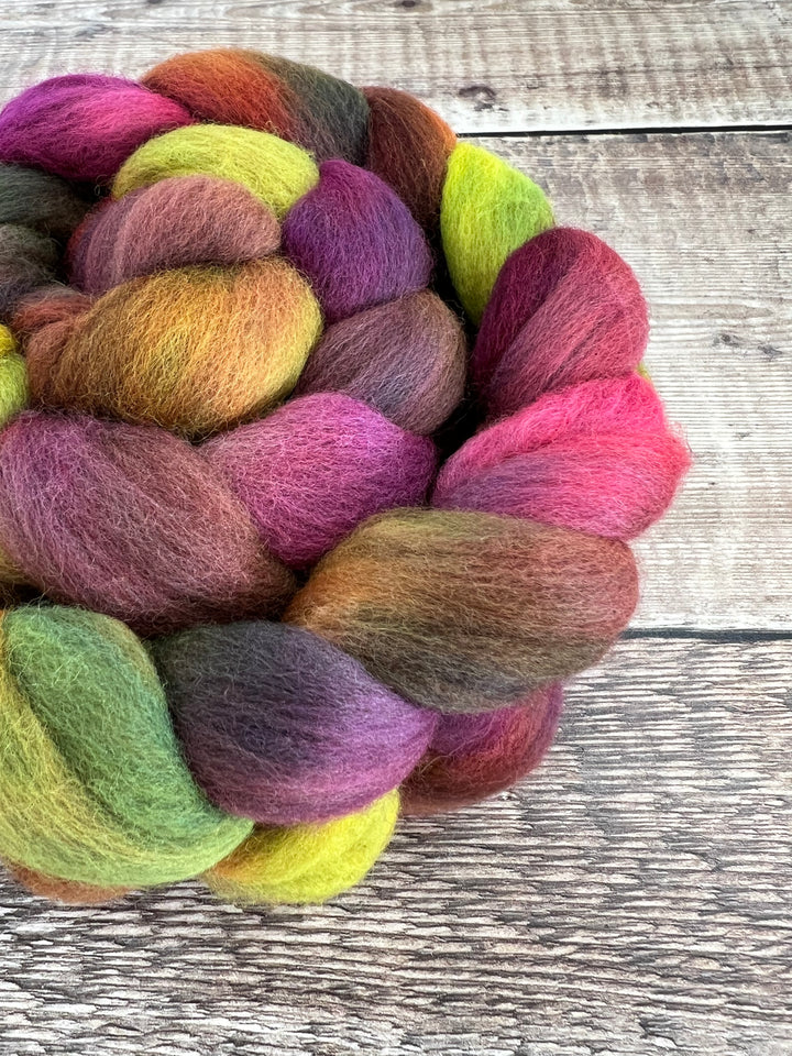 SPACE DYED POLWARTH TOP: Before Dawn