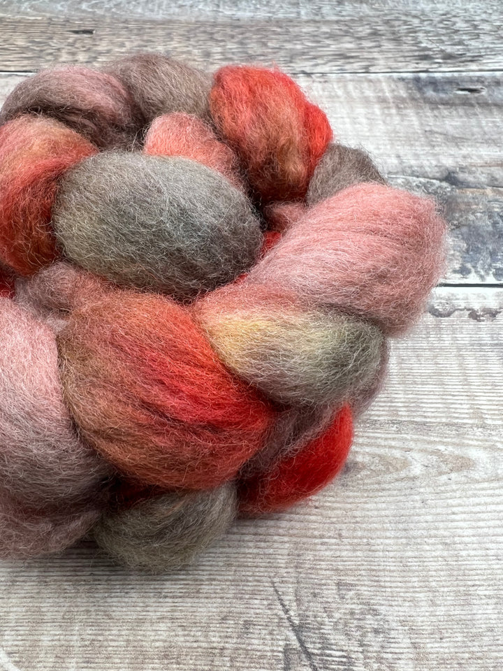 SPACE DYED BFL TOP: Rowan Tree