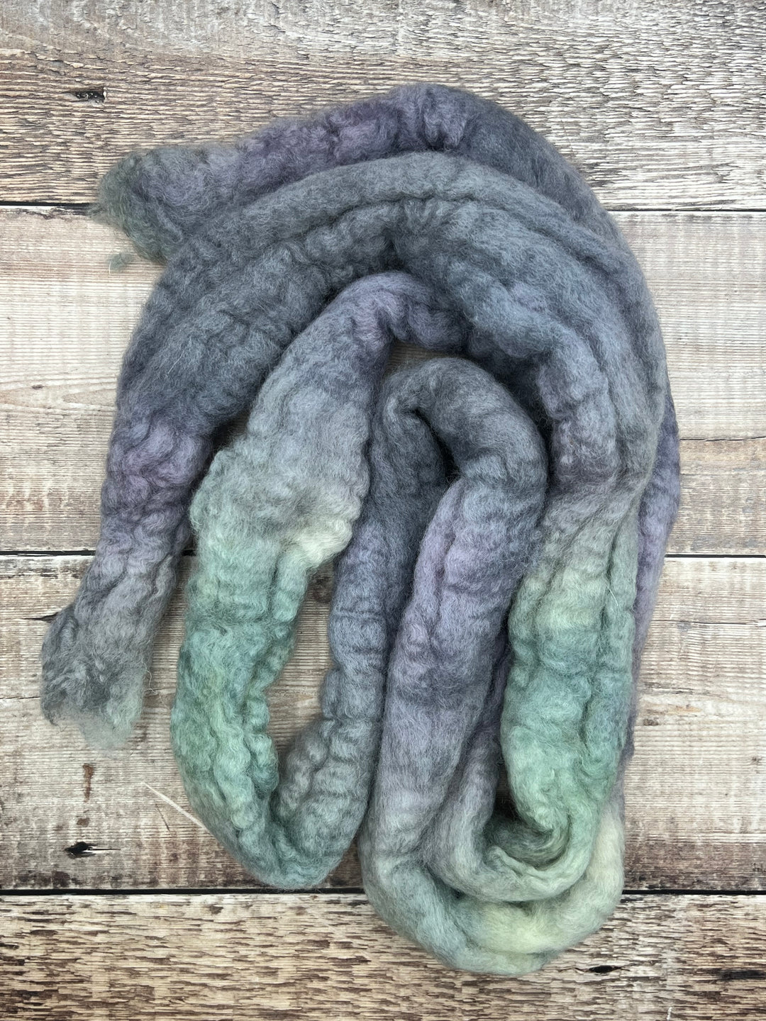 SPACE DYED BFL TOP: River Bed