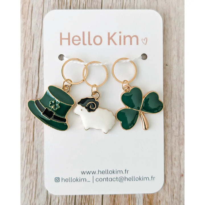 SHAMROCK & SHEEP STITCH MARKERS