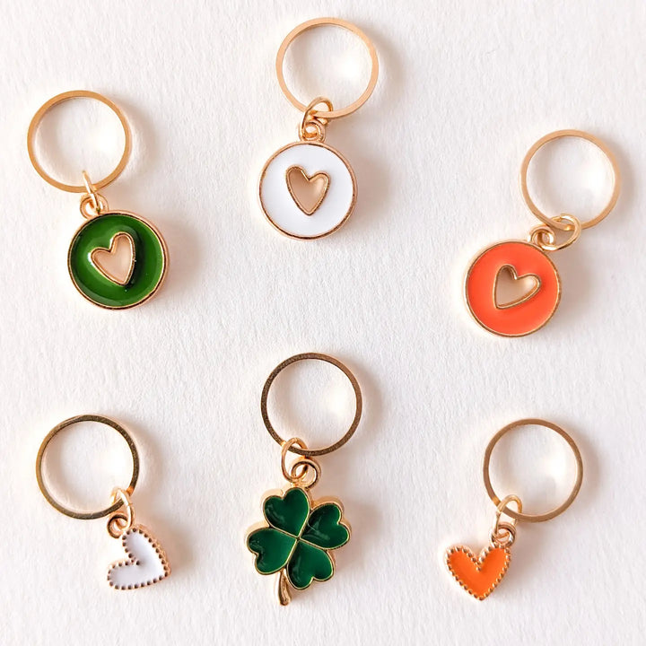 I Love Ireland Heart Stitch Markers