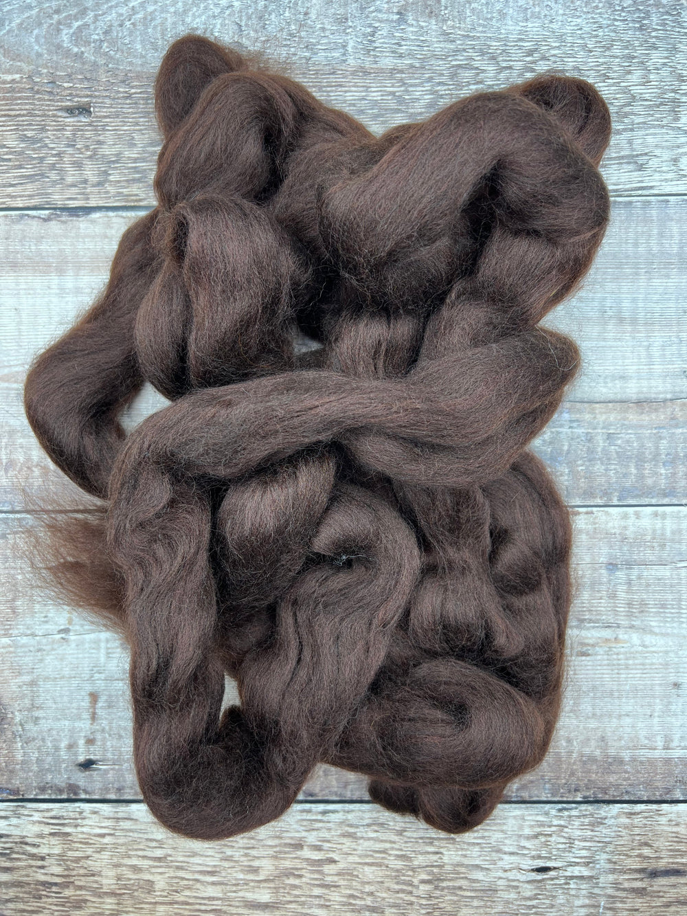 CORRIEDALE TOP: Chocolate - FIBRE - Wild Atlantic Yarns