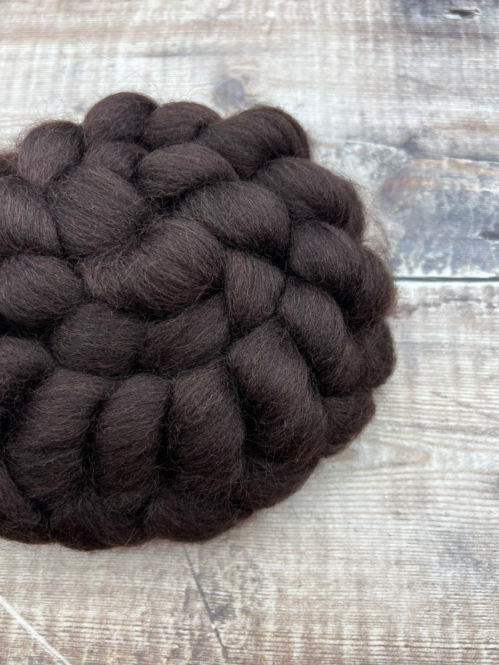 CORRIEDALE TOP: Peat - FIBRE - Wild Atlantic Yarns