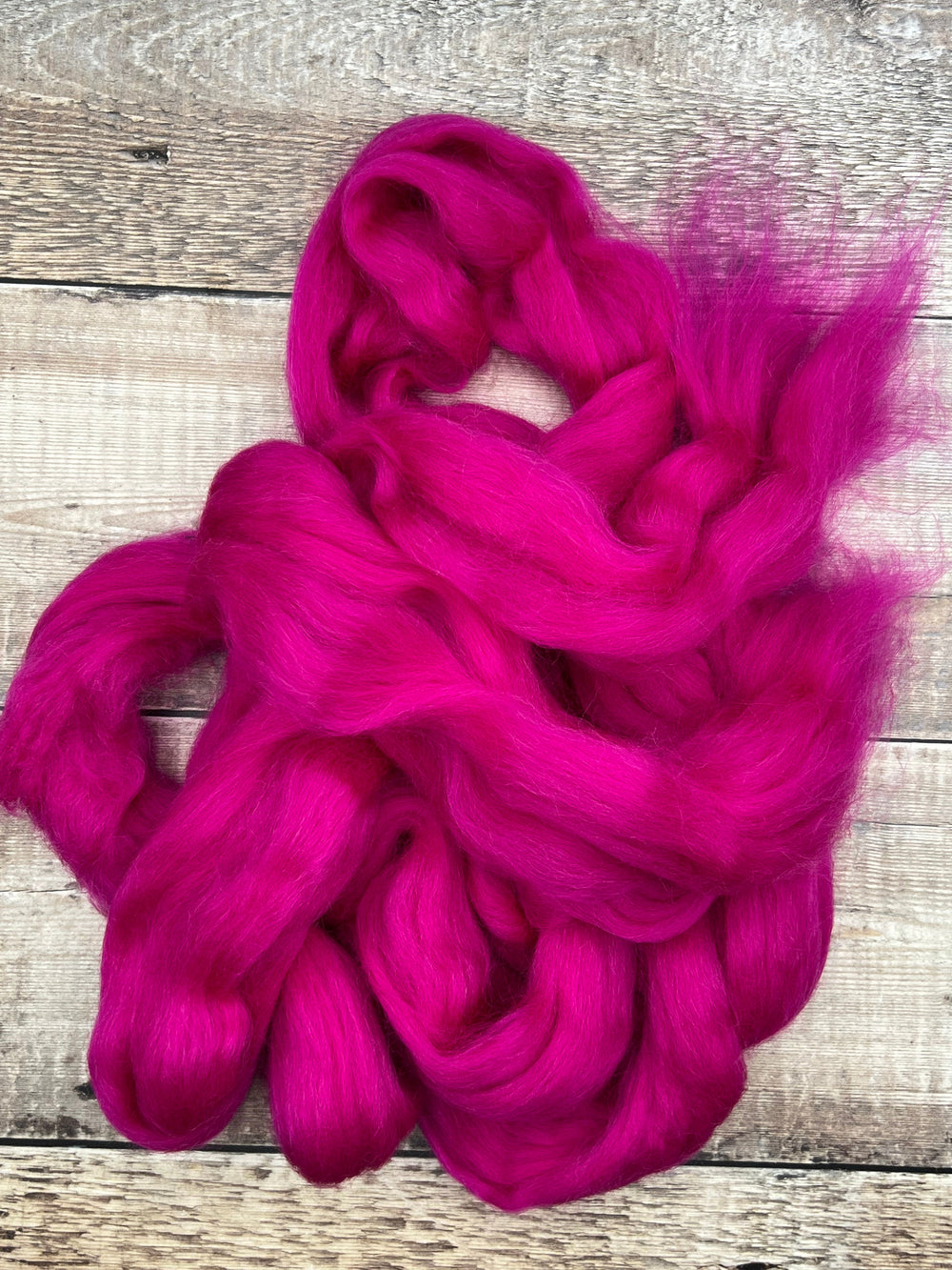 CORRIEDALE TOP: Raspberry - FIBRE - Wild Atlantic Yarns