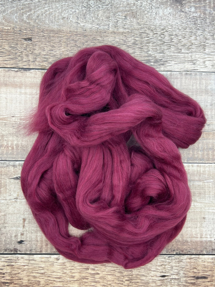 MERINO TOP: Claret - FIBRE - Wild Atlantic Yarns