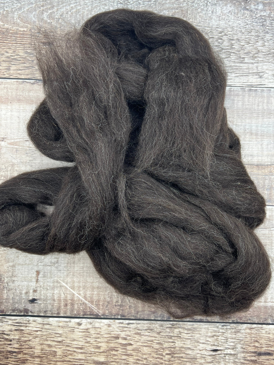 NATURAL SHETLAND TOP: brown/black - FIBRE - Wild Atlantic Yarns