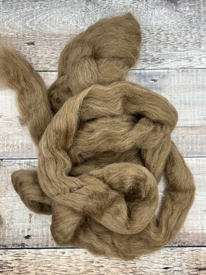 NATURAL SHETLAND TOP: Moorit - FIBRE - Wild Atlantic Yarns