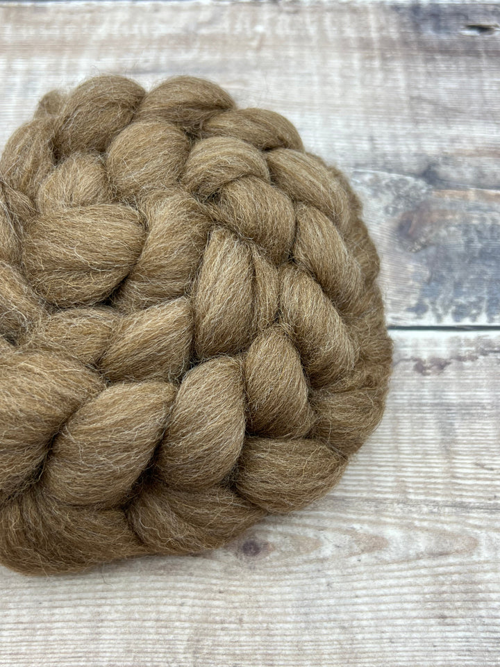 NATURAL SHETLAND TOP: Moorit - FIBRE - Wild Atlantic Yarns