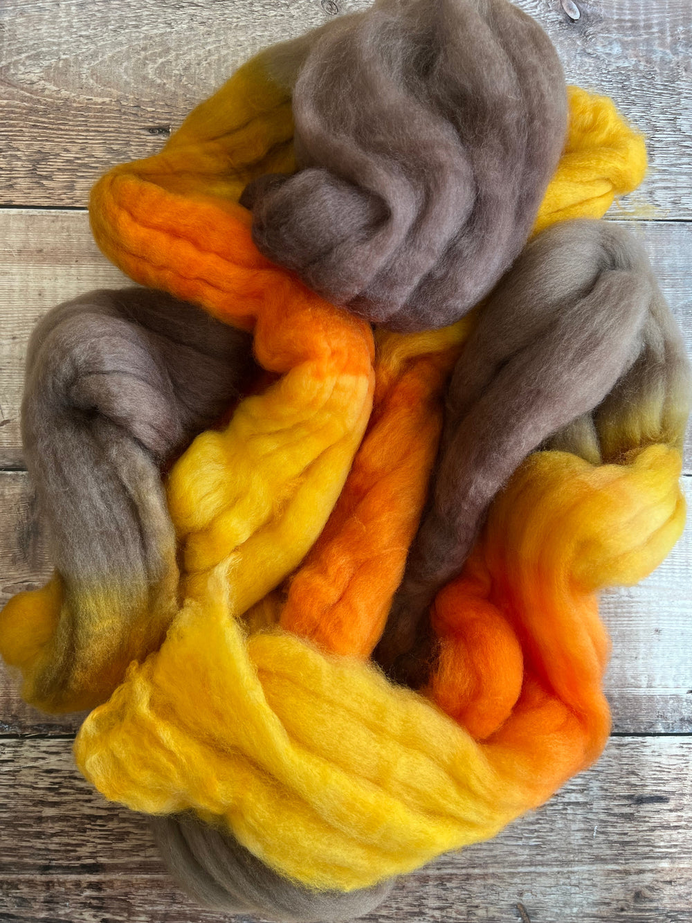 SPACE DYED MERINO TOP: Burnished Gold - FIBRE - Wild Atlantic Yarns