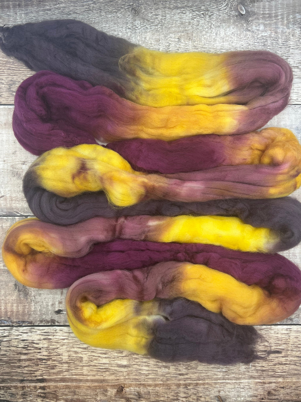 SPACE DYED MERINO TOP: Rhubarb & Custard - FIBRE - Wild Atlantic Yarns