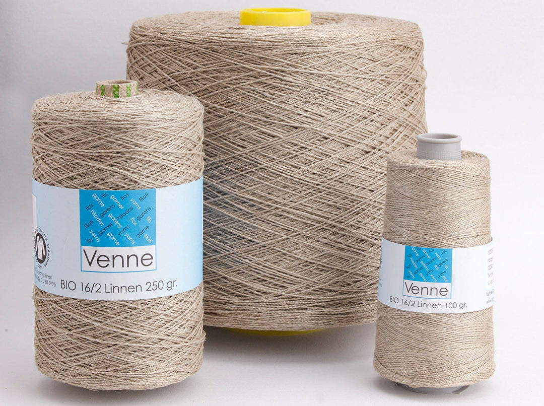 VENNE ORGANIC LINEN (NATURAL) - WEAVING YARN - Wild Atlantic Yarns